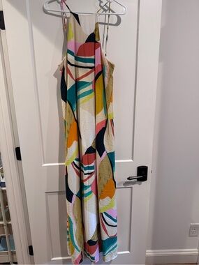 Lizard Thicket Multicolor Abstract Print Maxi Dress